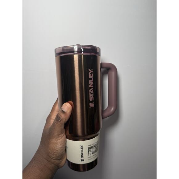 Stanley Mesa Rose POLISHED ROSE GOLD 30oz Protour Quencher BNWT + Custom Bow - Picture 6 of 9